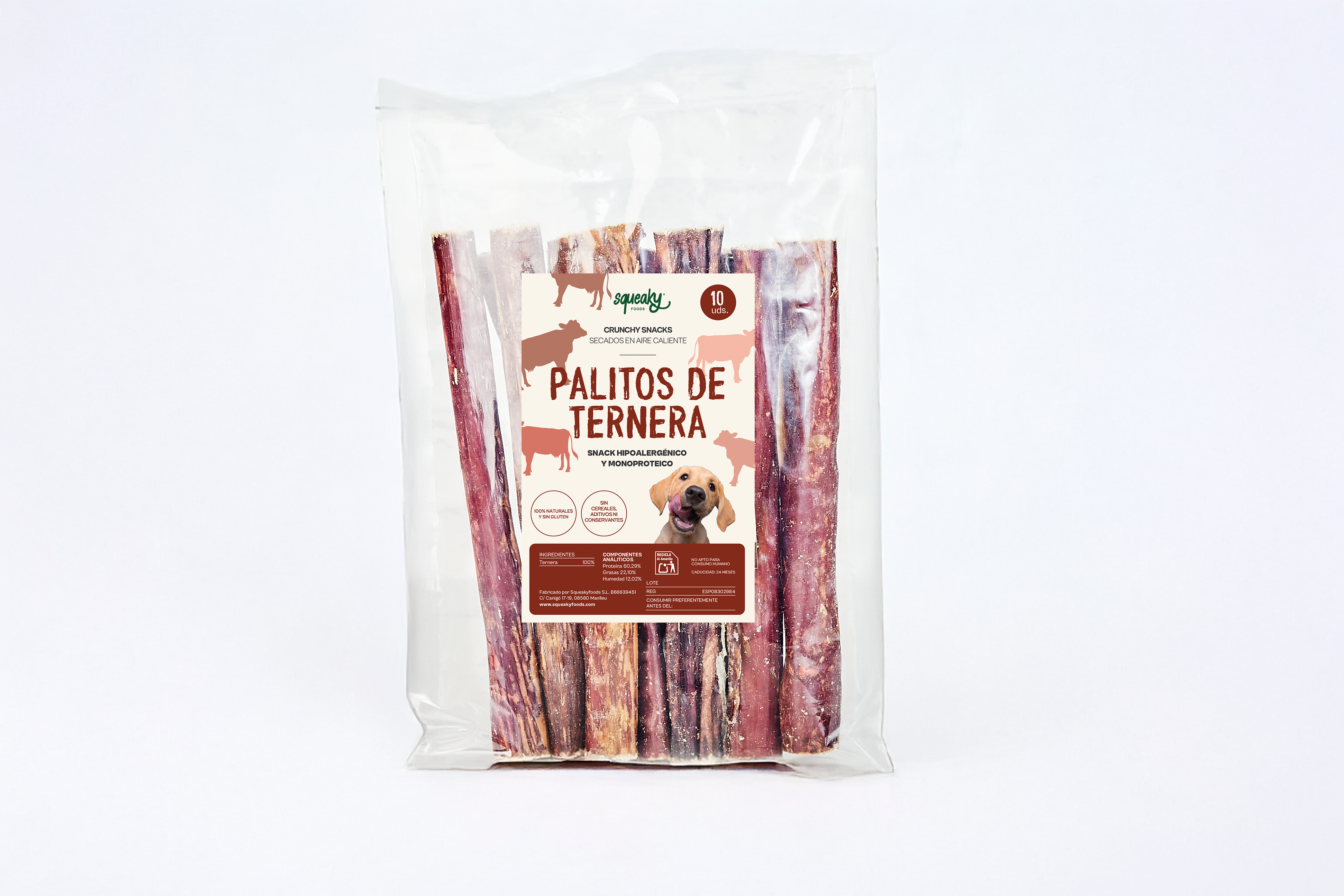 Palitos de Ternera (20cm) - Snack para Mascotas