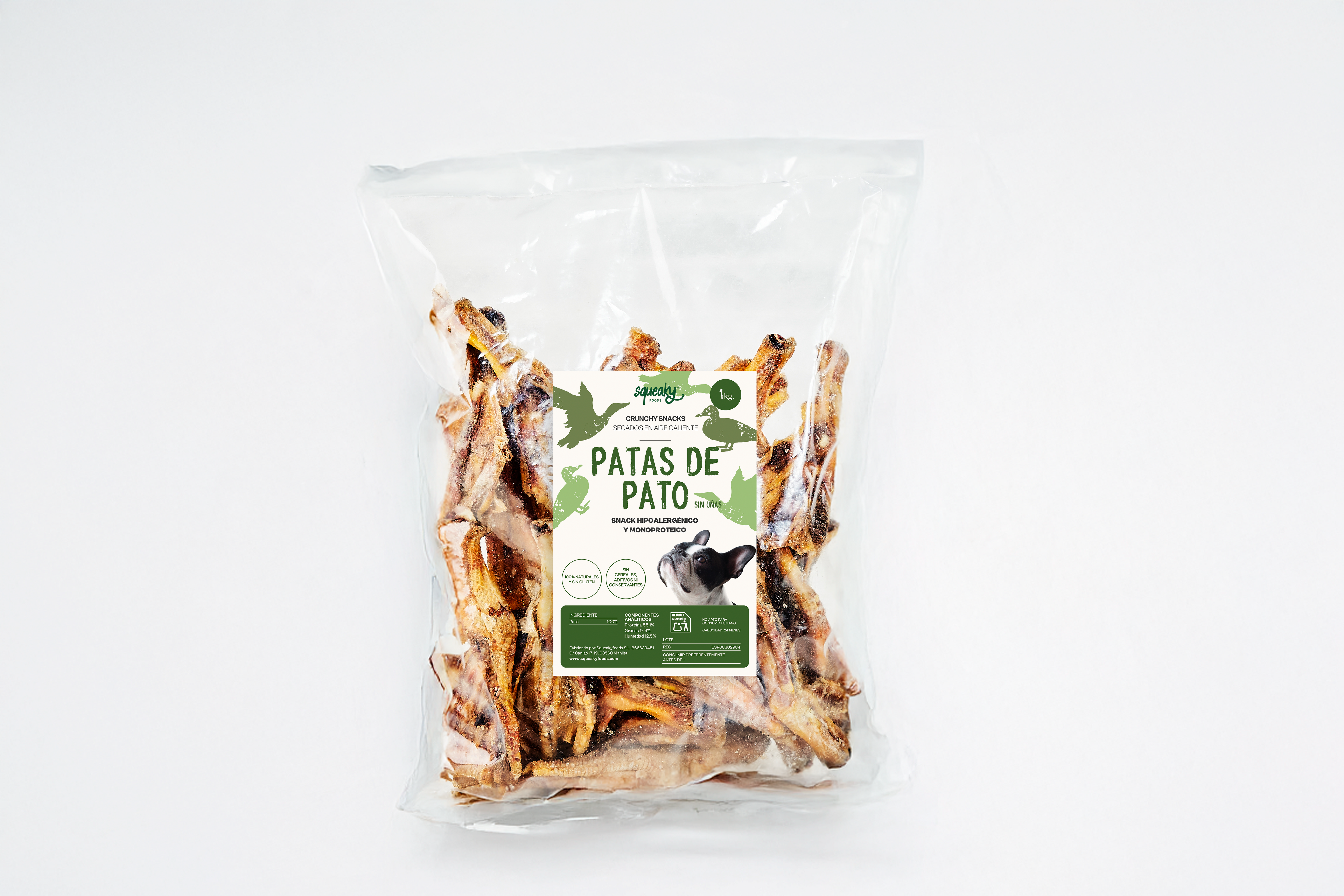 Patas de Pato sin uñas - Snack para Mascotas