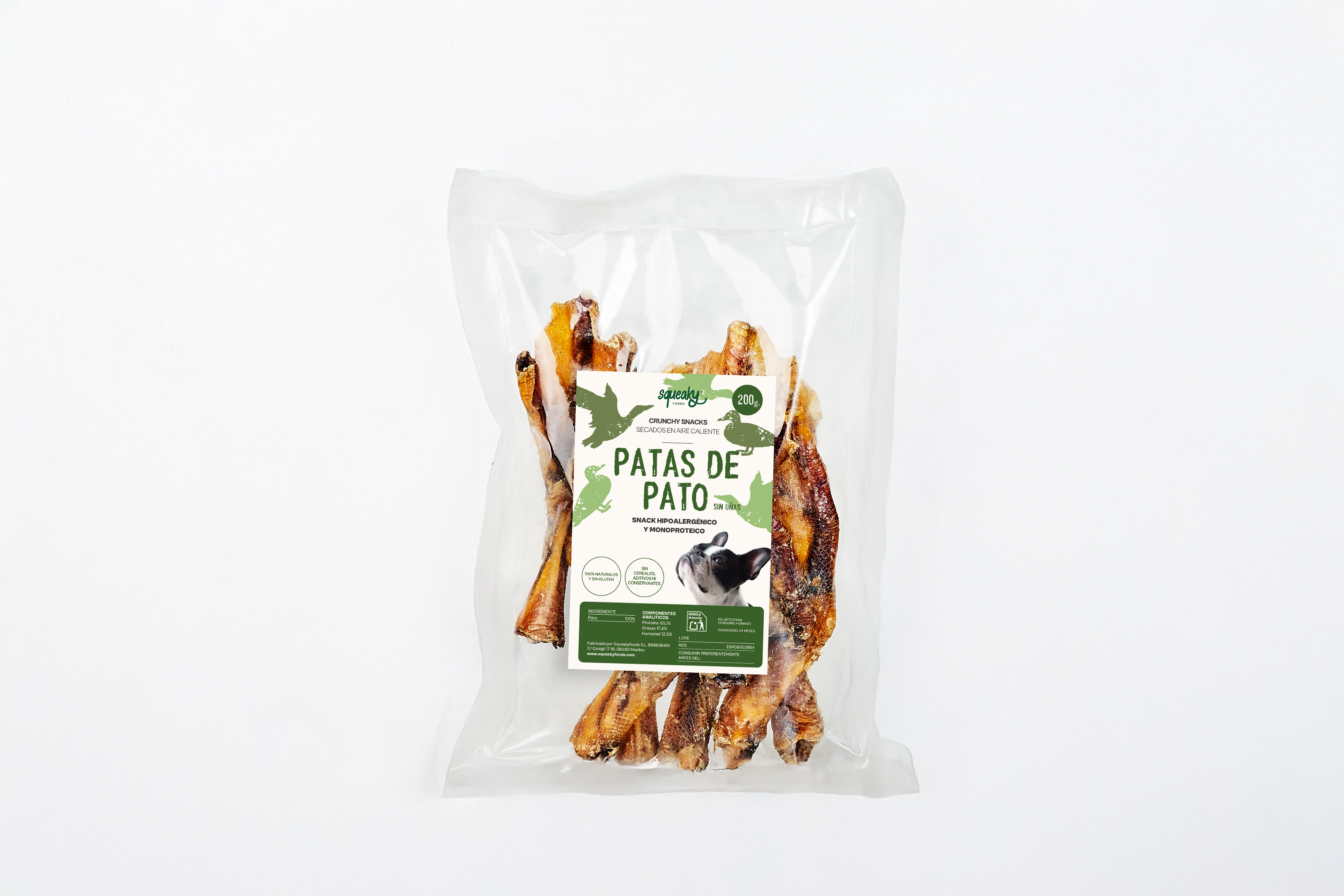 Patas de Pato sin uñas - Snack para Mascotas
