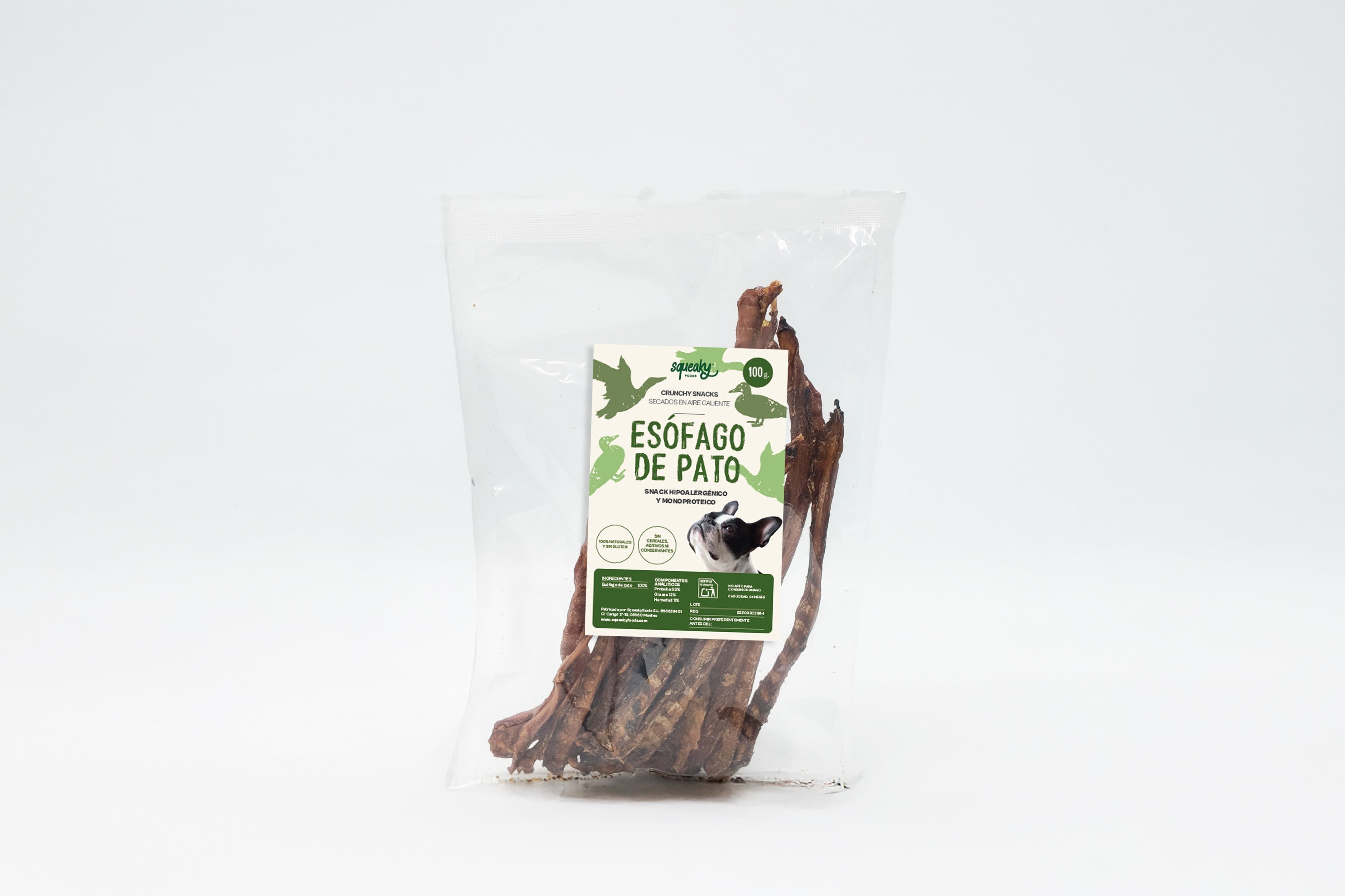 Esofago de pato - Snack natural para mascotas