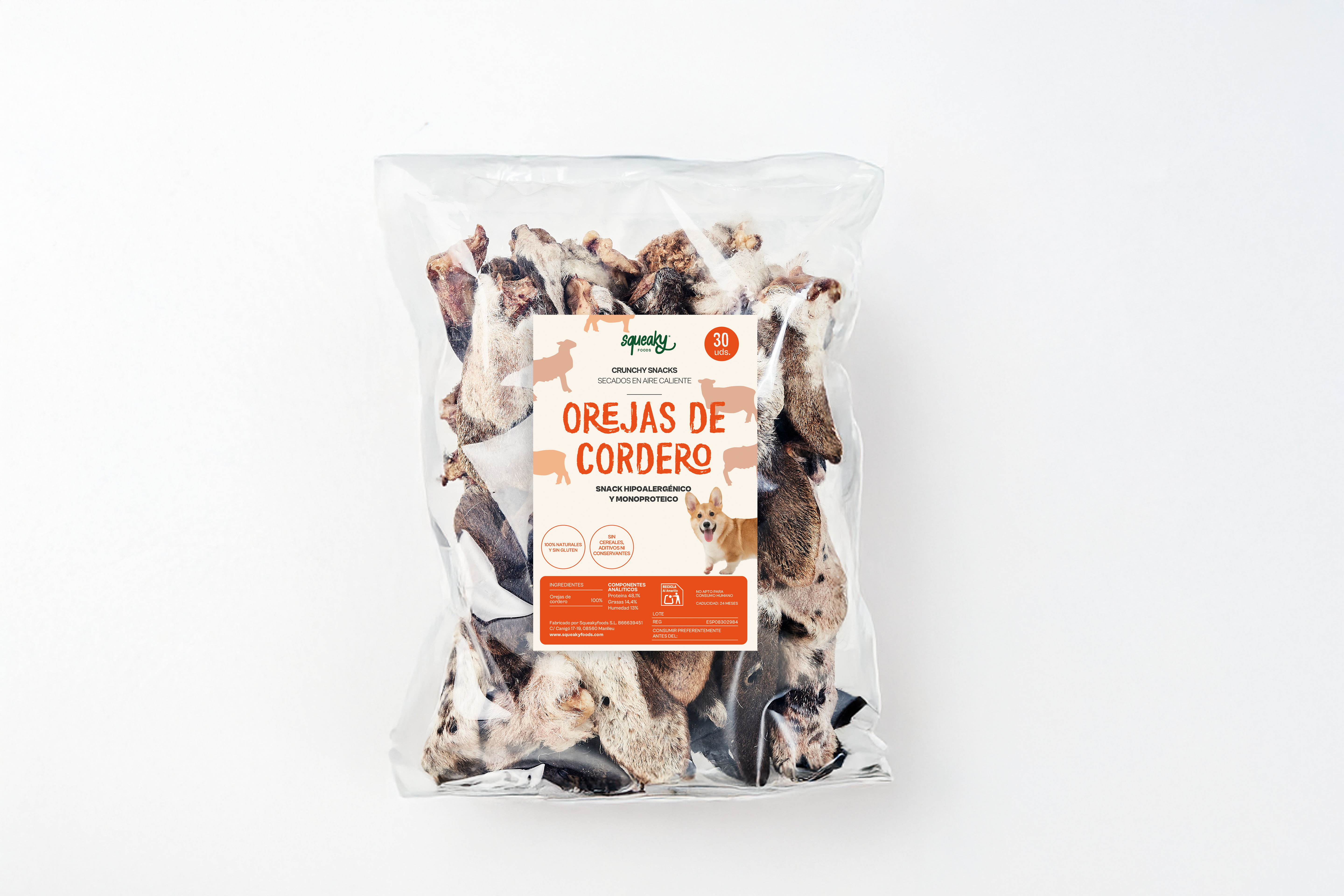 Orejas de Cordero - Snack para Mascotas