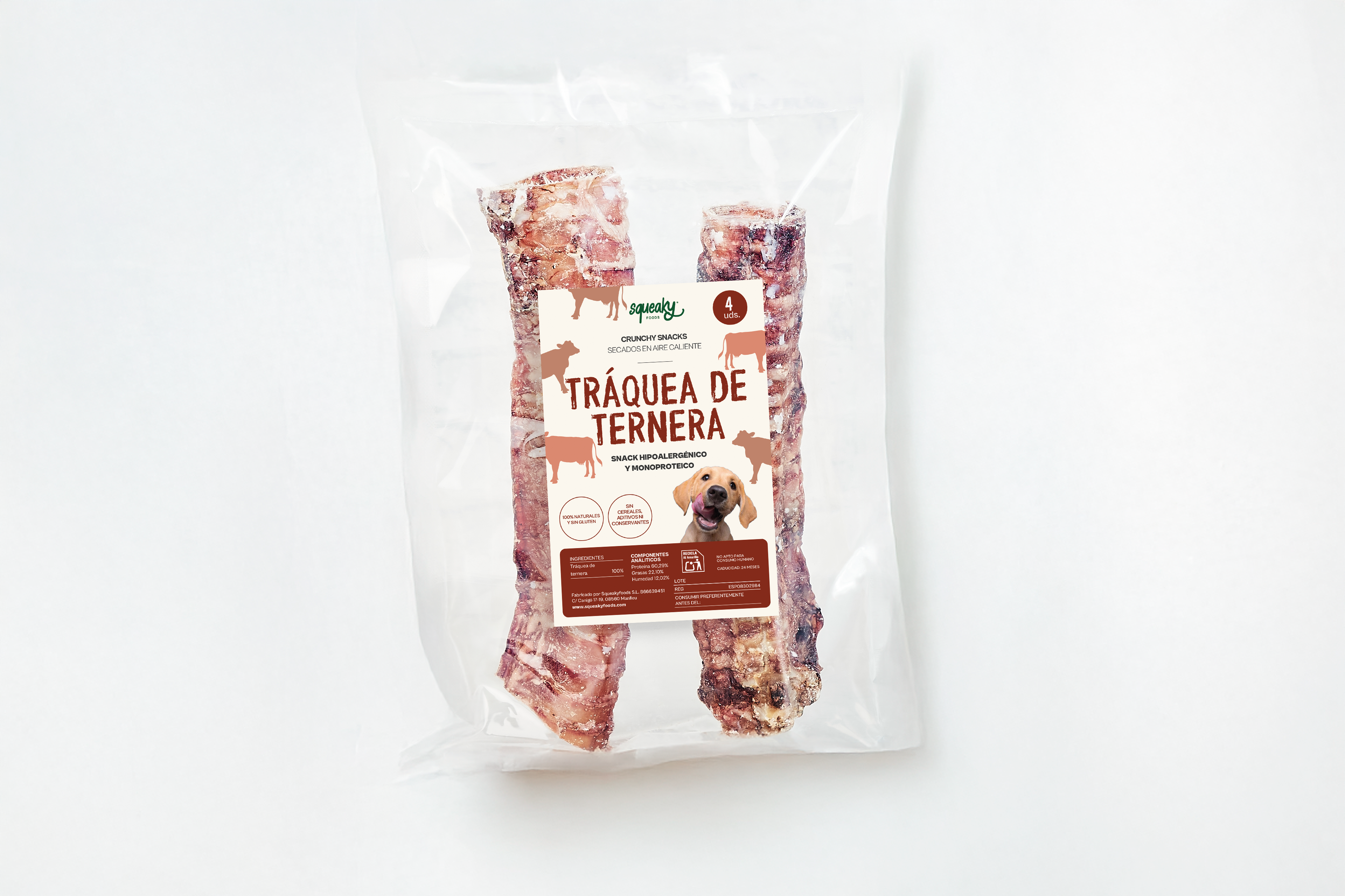 Tráquea de Ternera (20cm) - Snack para Mascotas