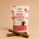 Bolsa y producto de los palos ibéricos, perfecto snack para perros 